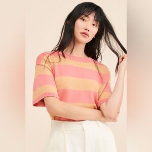 Free People Striped Knit Tee
